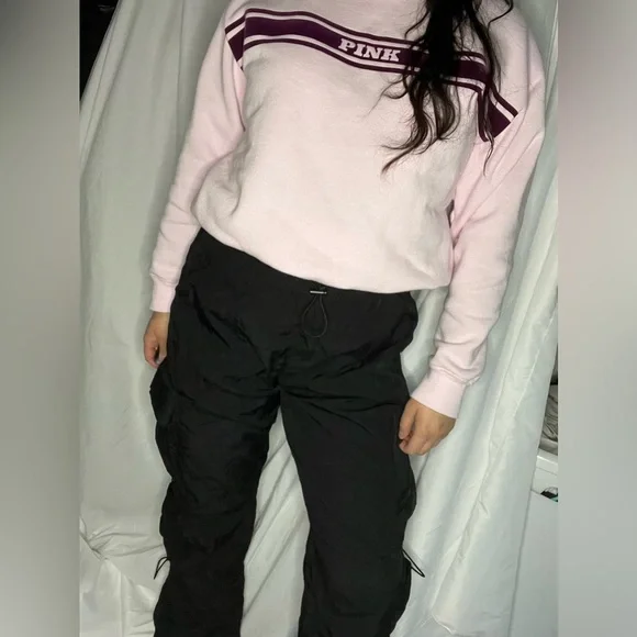 Like New The Chloe Nylon parachute pants by Garage size small in black, sold out - Picture 10 of 13